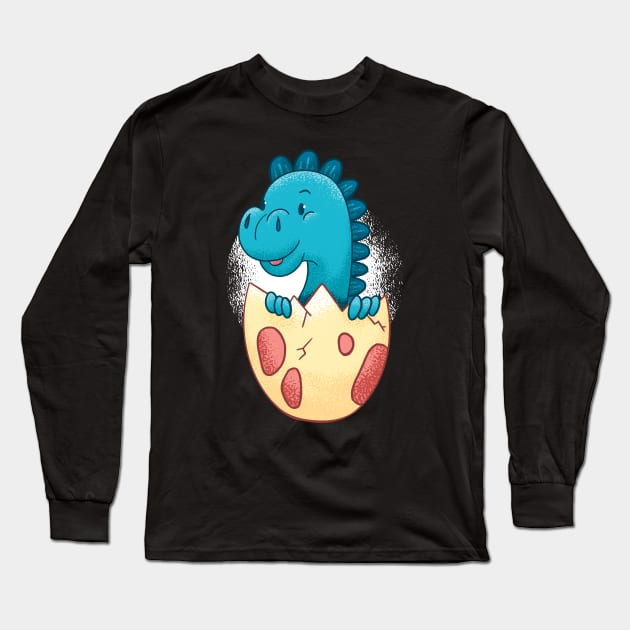 dinosaur baby cute and lovely for kids and women Long Sleeve T-Shirt by Midoart